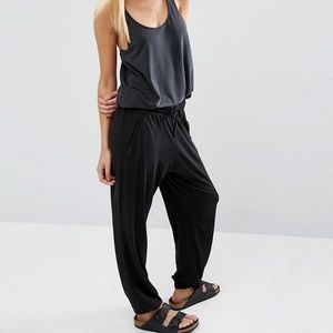 BLACK HIGH RISE HARLEM PANT